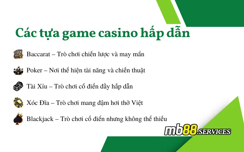 Casino MB88 - Sảnh Nổi Bật, Game HOT Và Ưu Điểm Tuyệt Vời - Avexo