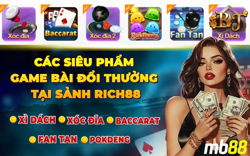 Game Bài Rich88 Tại MB88 - Siêu Phẩm Giải Trí Xanh Chín - Avexo